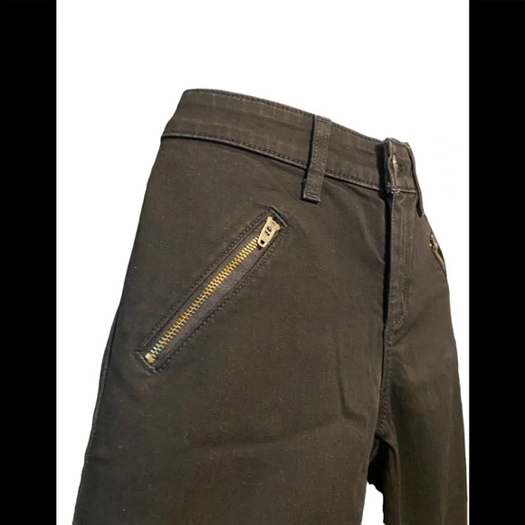 Anthropologie Pilcro and The Letterpress Serif Moto Black Legging Jeans - Picture 5 of 15